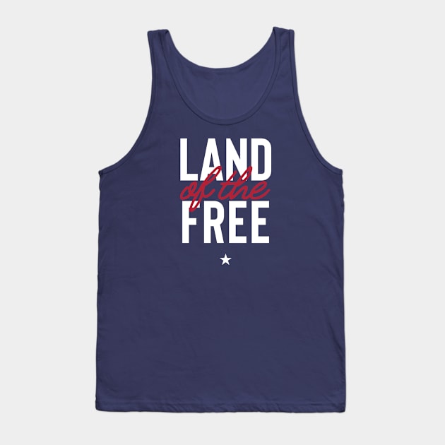 The Land of the Free Tank Top by FranklinPrintCo